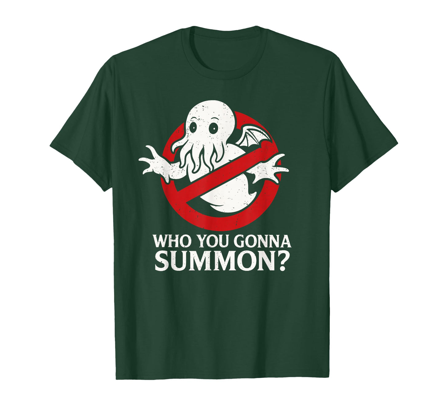 Vintage Cthulhu Parody Logo, Who You Gonna Summon Cthulhu T-Shirt
