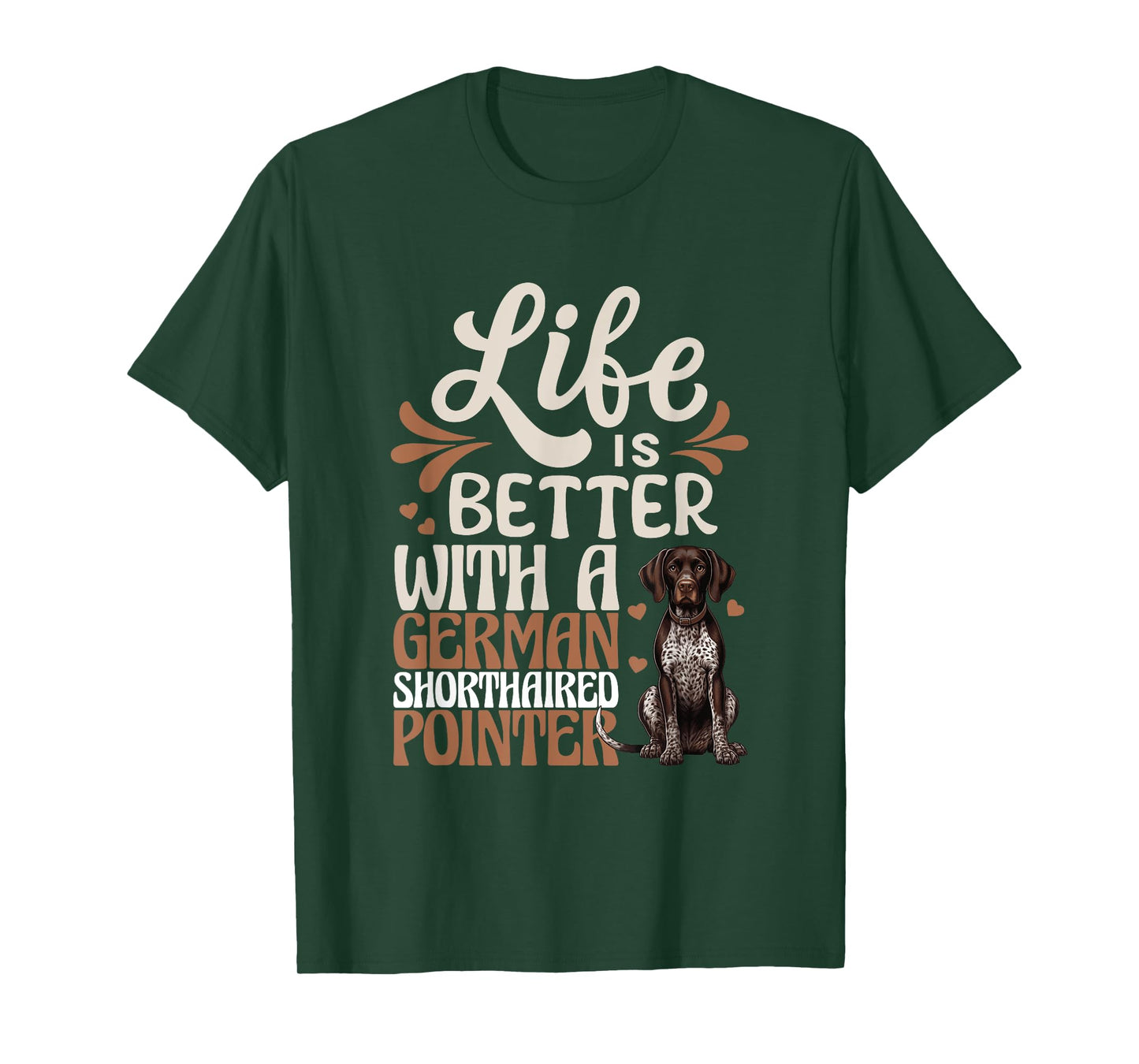 GSP Hunting Dog Lover Gun Dog German Shorthaired Pointer T-Shirt