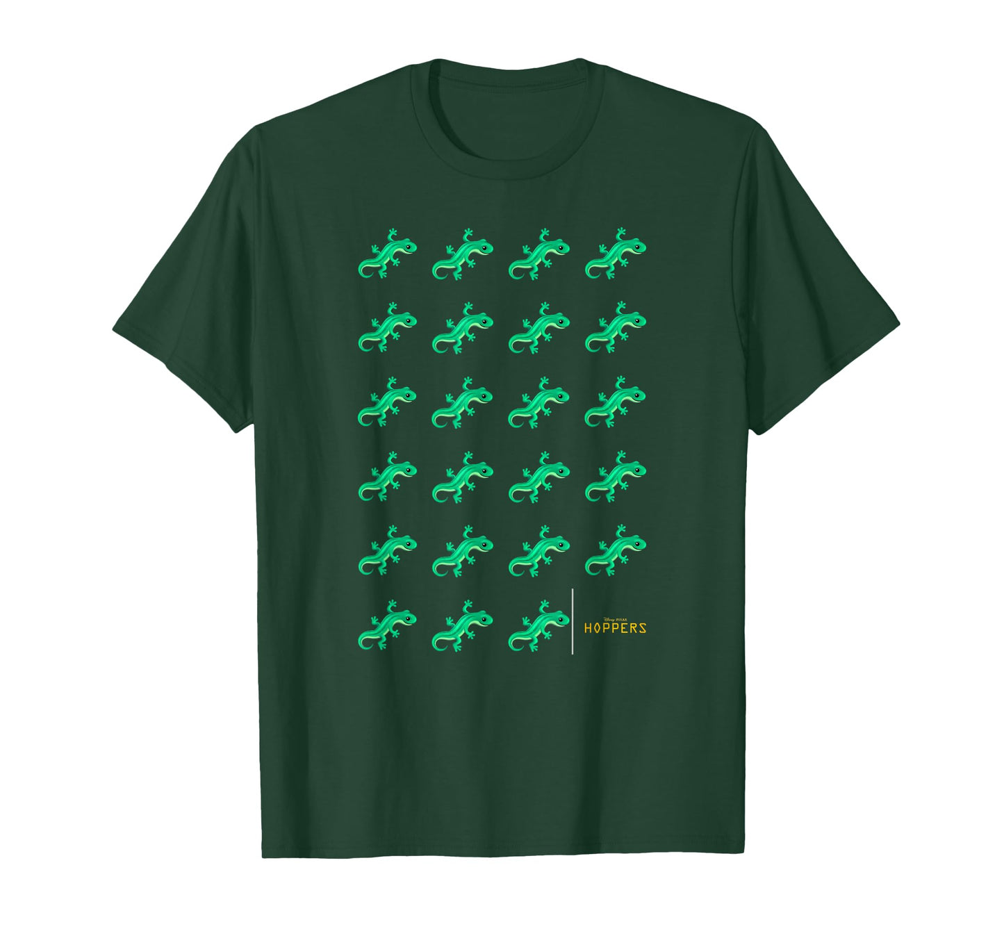 Disney Pixar Hoppers Tom Lizard Emoji Pattern T-Shirt