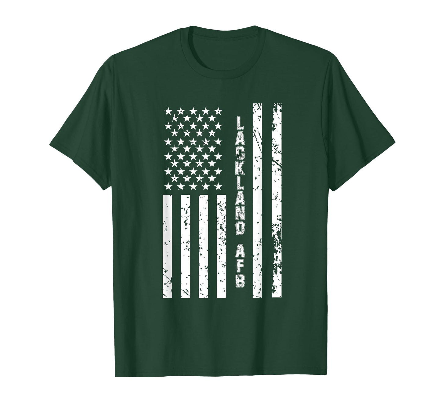 Lackland AFB United States Distressed US Flag T-Shirt