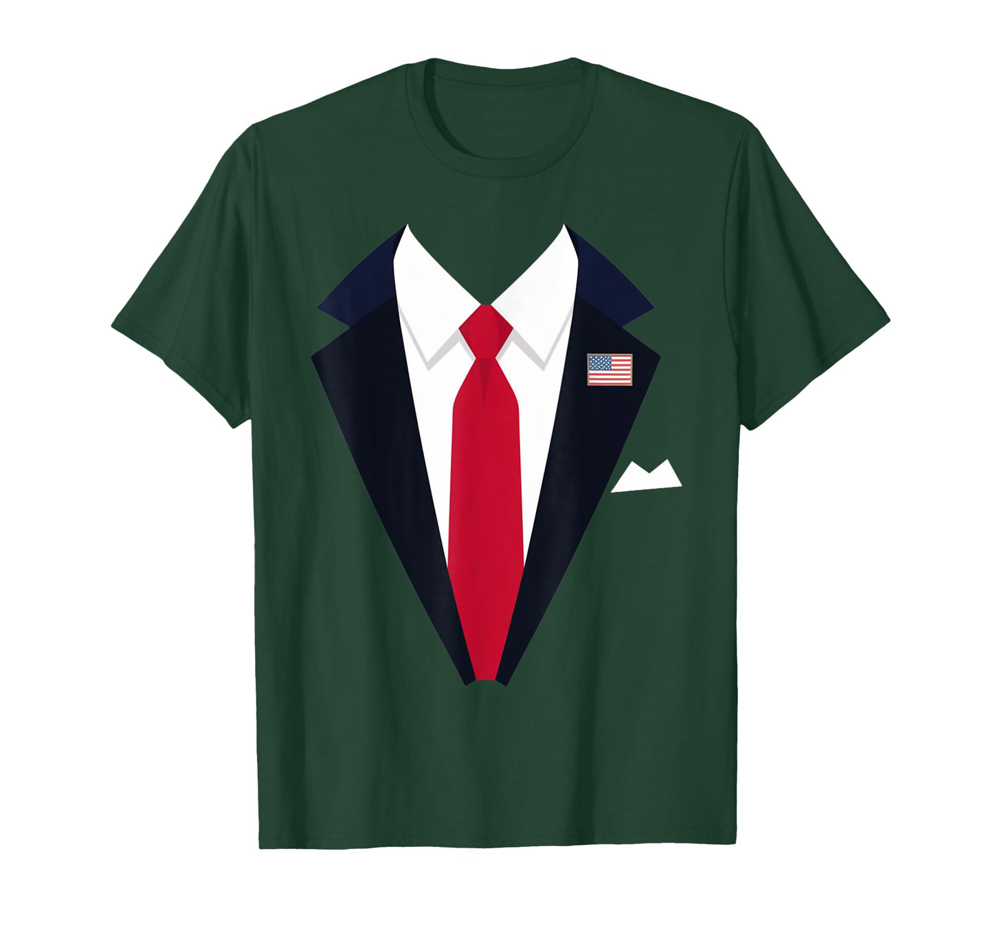 Funny USA President Suit Easy Halloween Costume T-Shirt
