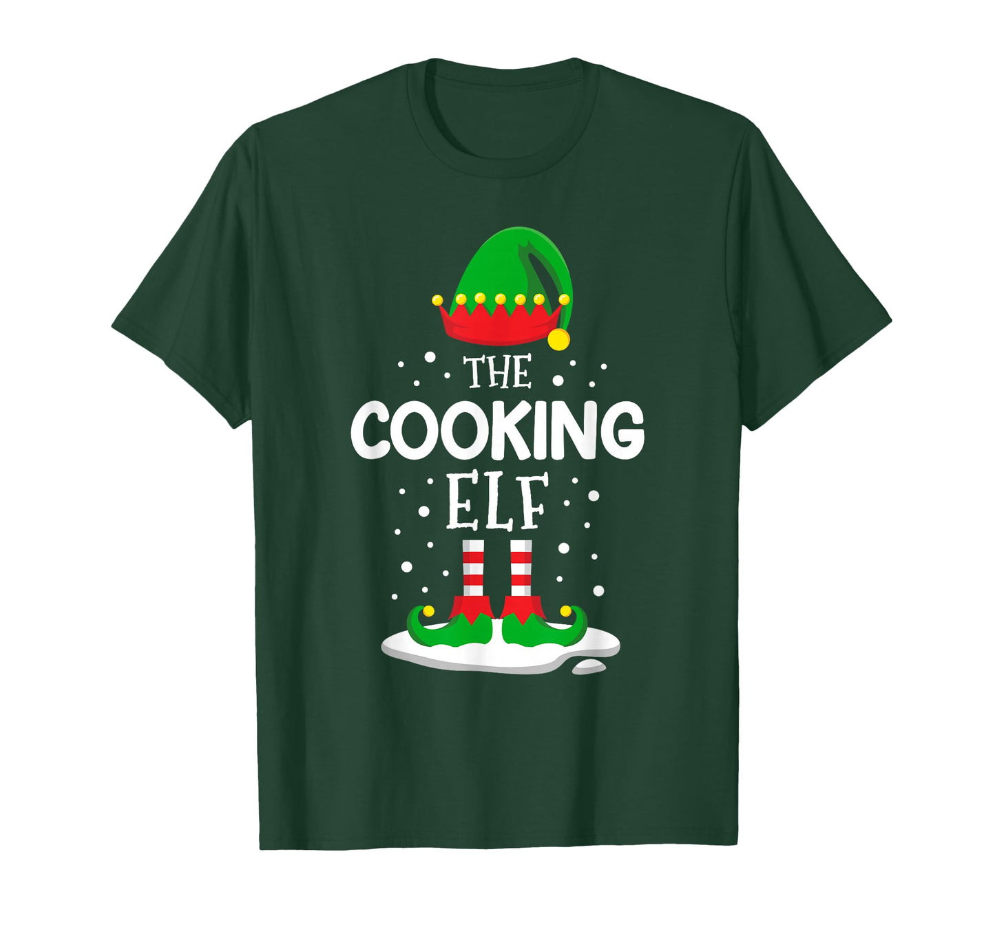 The Cooking Elf Christmas Family Matching Outfit Xmas Group T-Shirt