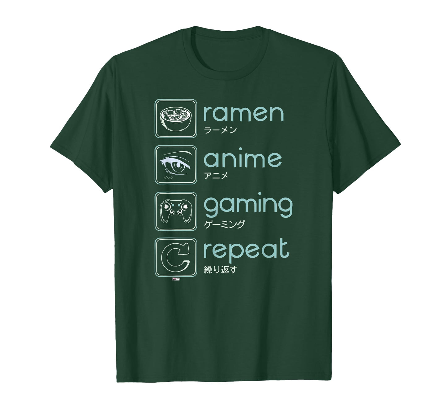 Wakeup Gaming Again, Ramen Anime Gaming Restart T-Shirt