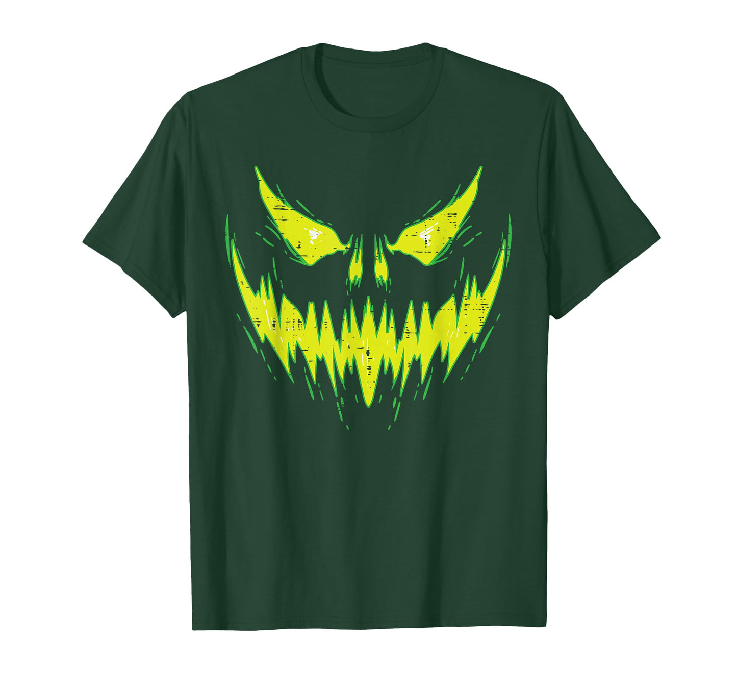 Scary Pumpkin Jack O Lantern Face Halloween Men Boys Kids T-Shirt