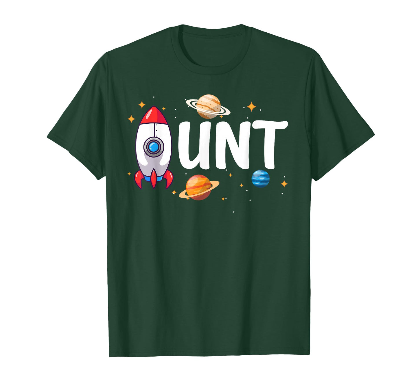Aunt of The Birthday Boy Space Astronaut 1st Birthday Family T-Shirt