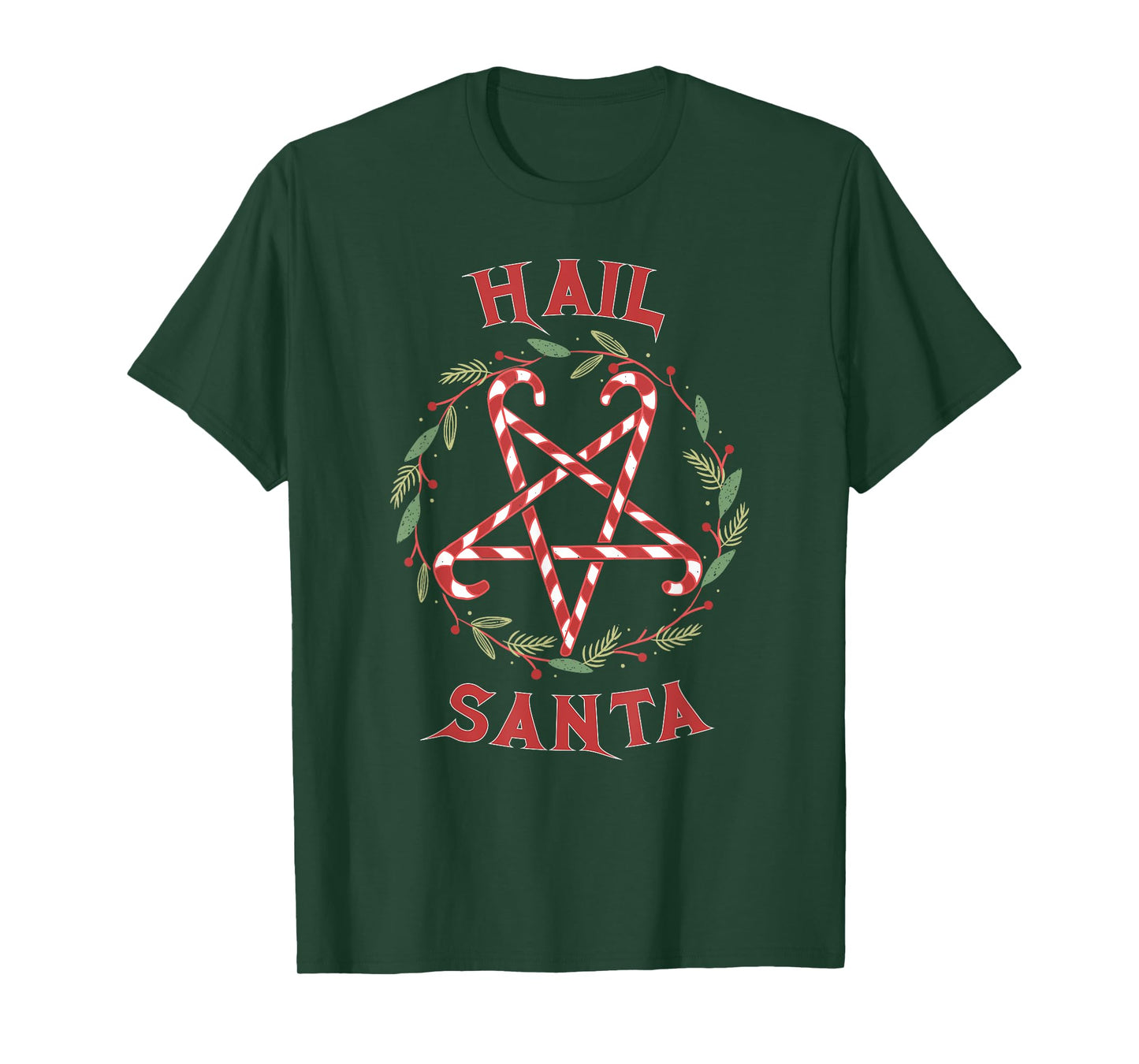 Hail Santa Christmas Krampus Clothing T-Shirt