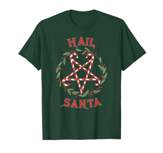 Hail Santa Christmas Krampus Clothing T-Shirt