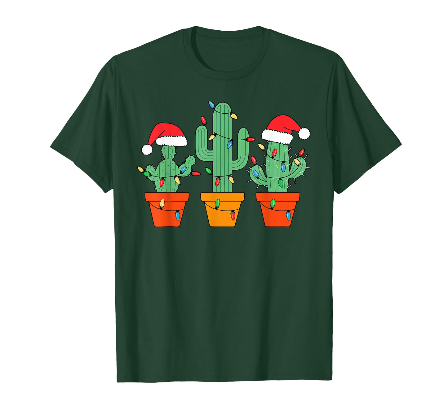 Christmas Cactus Cute Succulent Plant Xmas Men Women Kids T-Shirt