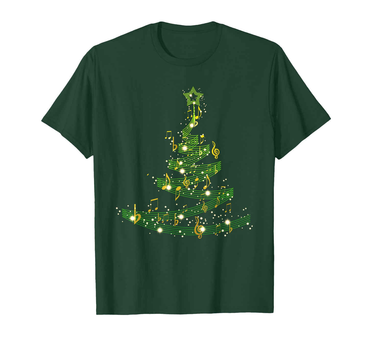 Christmas Tree Musical Notes Song Xmas Musician Pajama T-Shirt