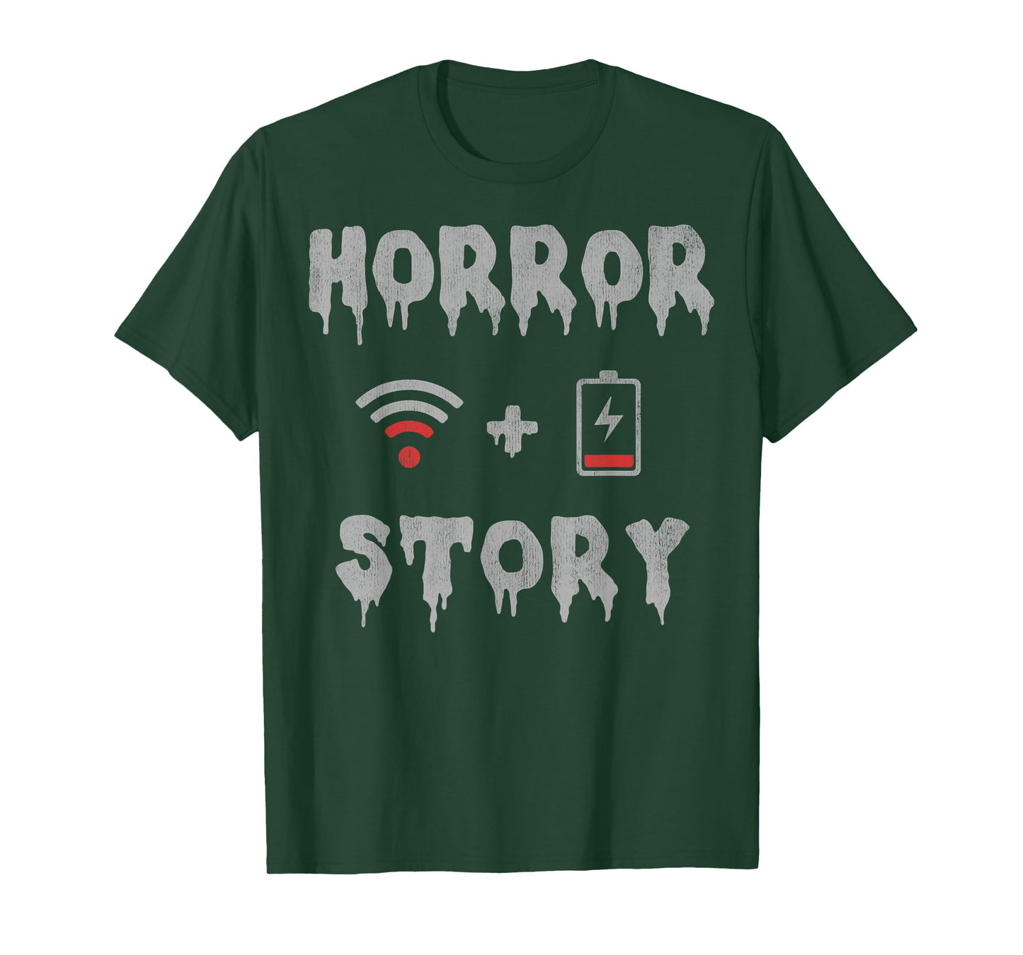 Halloween Horror Story Low Battery No Wi-Fi T-Shirt