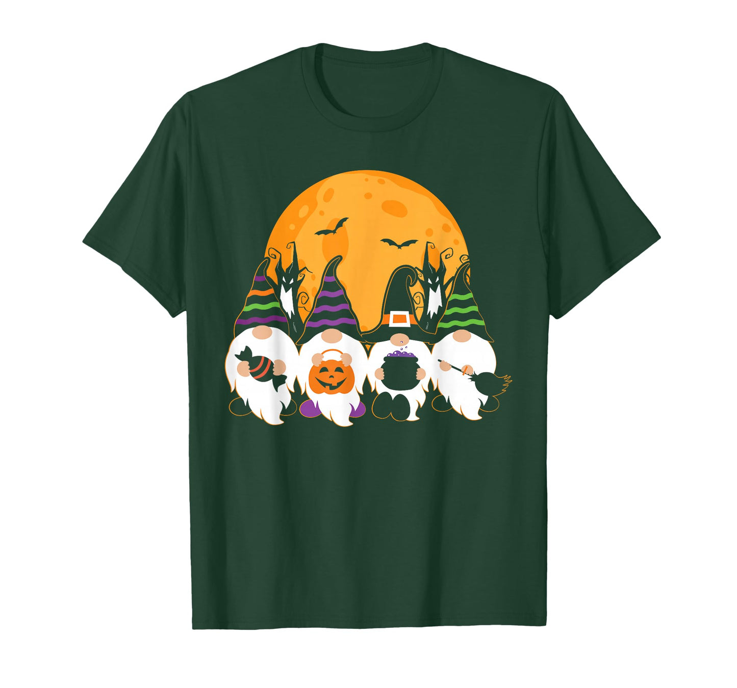 Cute Halloween Gnome Spooky Gardening Trick Or Treat T-Shirt