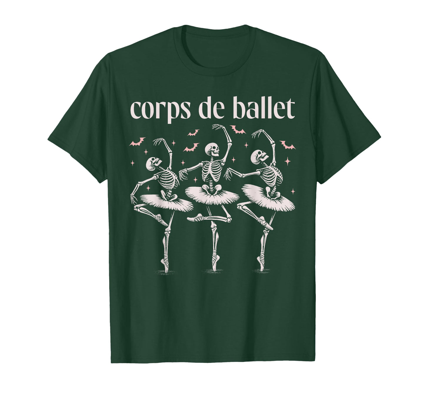 Corps De Ballet, Dancing Skeleton, Ballet Dance Halloween T-Shirt