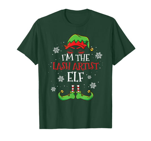 Im The Lash Artist Elf Christmas T-Shirt