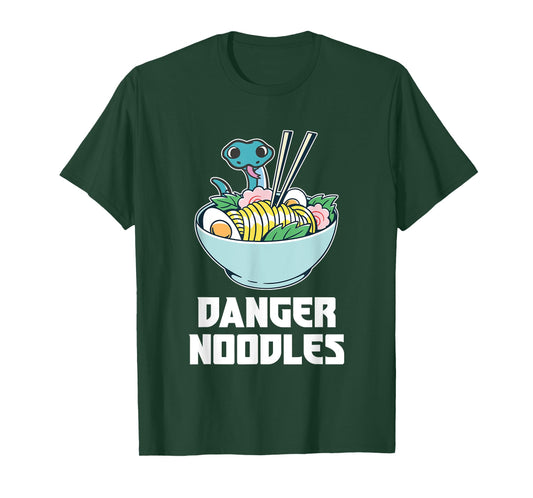 Danger Noodles, Snake Kawaii Anime Funny Ramen Soup Snakes T-Shirt