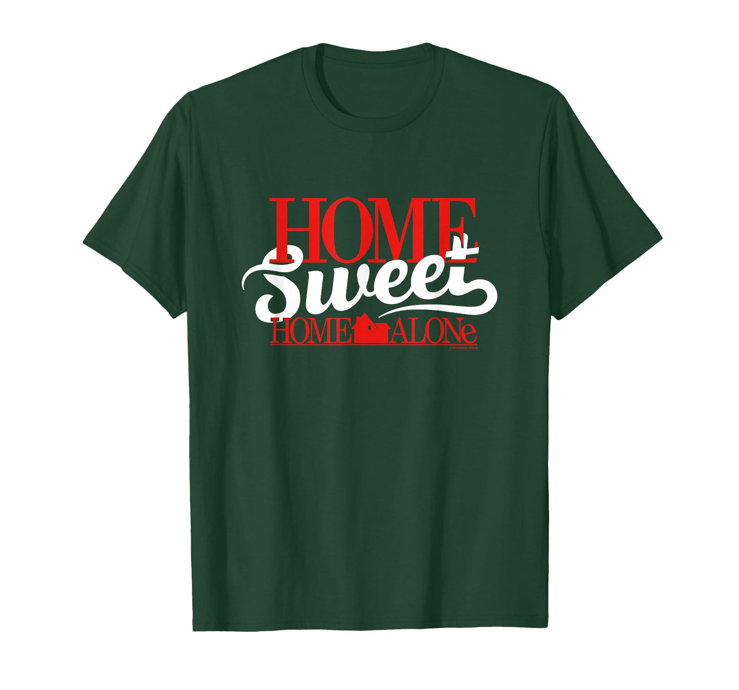 Home Alone Christmas Home Sweet Home Big Chest Logo T-Shirt