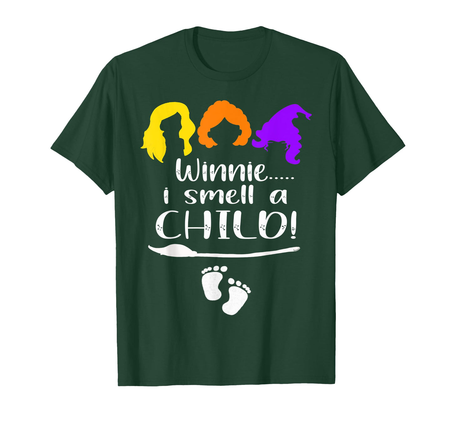 Winnie I smell A Child Halloween Pregnancy Announcement Mom T-Shirt