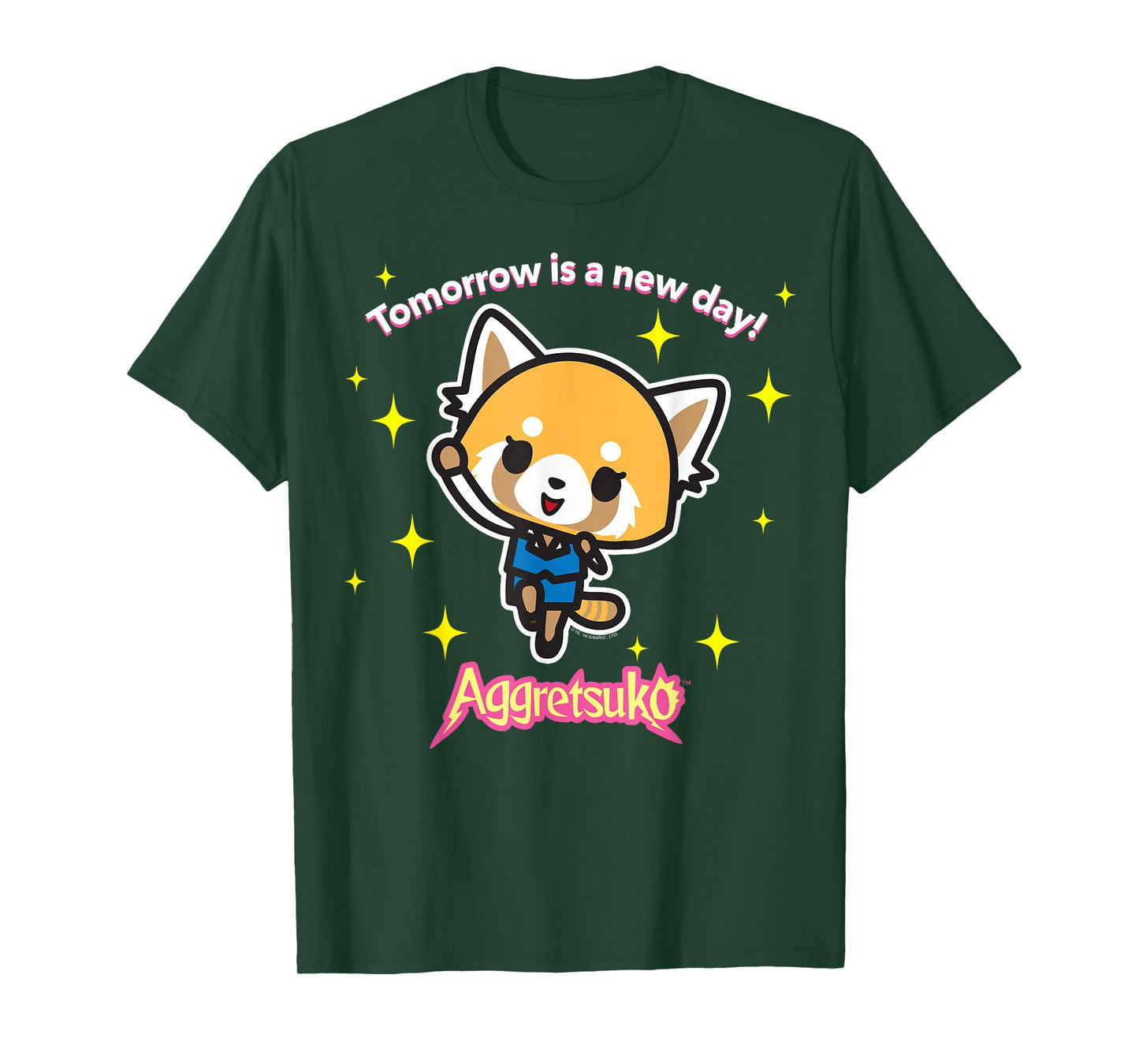 Aggretsuko "Tomorrow is a New Day" Tee Shirt T-Shirt