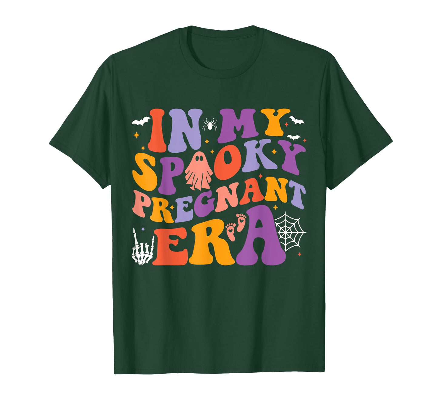 In My Spooky Pregnant Era Halloween Pregnancy Announcement T-Shirt