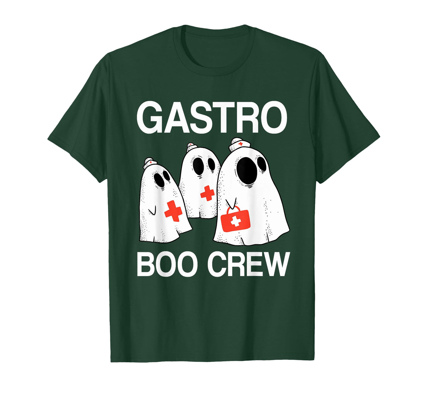 Spooky Gastro Boo Crew Halloween Costume Gi Nurse T-Shirt