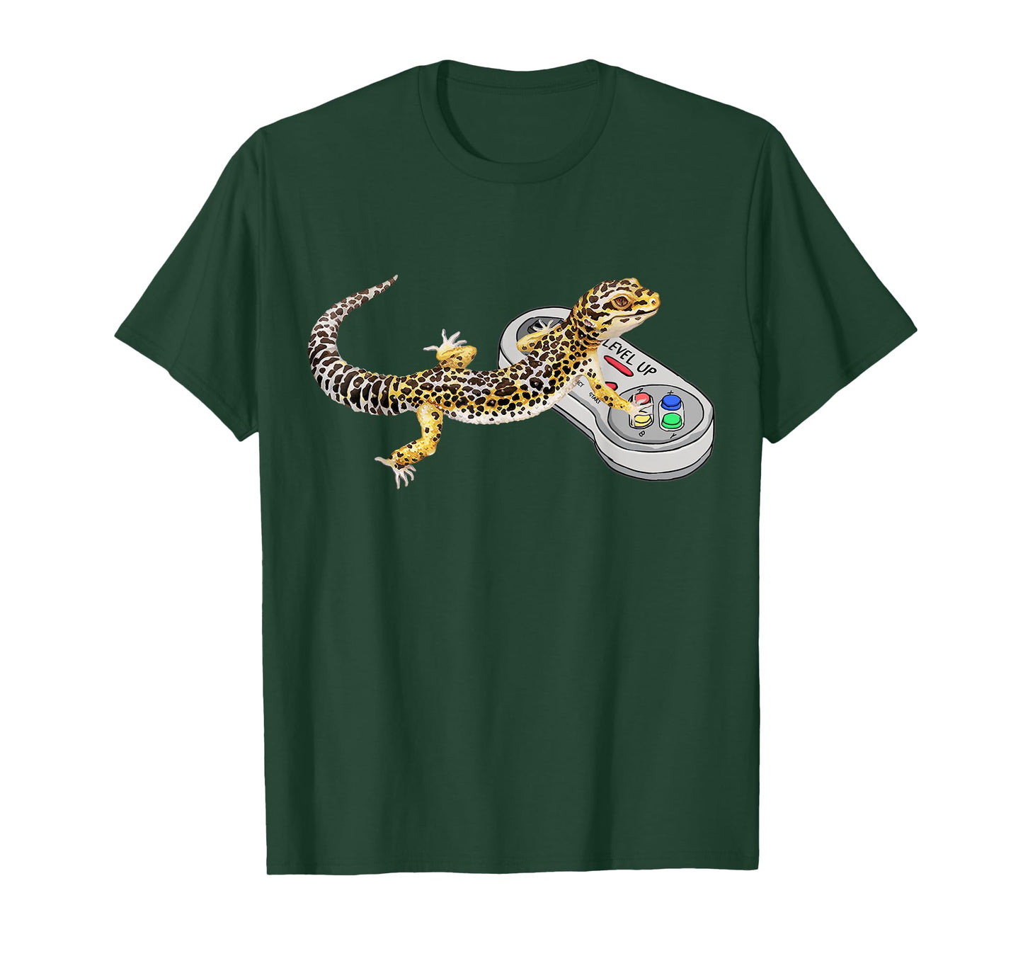 Leopard Gecko Playing Video Game Lizard & Reptiles Gamers T-Shirt