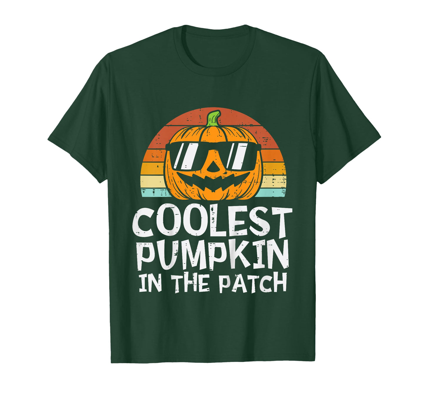 Kids Coolest Pumpkin In The Patch Toddler Boys Halloween Kids T-Shirt