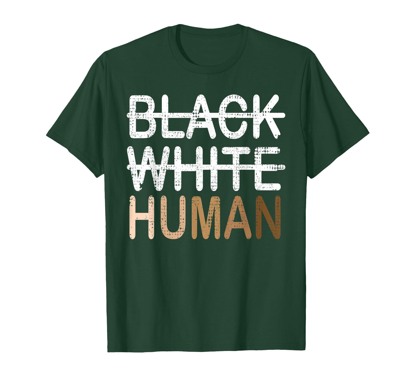 Black White Human Melanin Inclusion for Black History Month T-Shirt