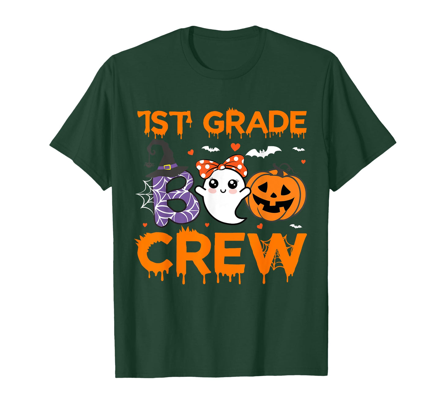 1st Grade Boo Crew Teacher Student Halloween Costume T-Shirt