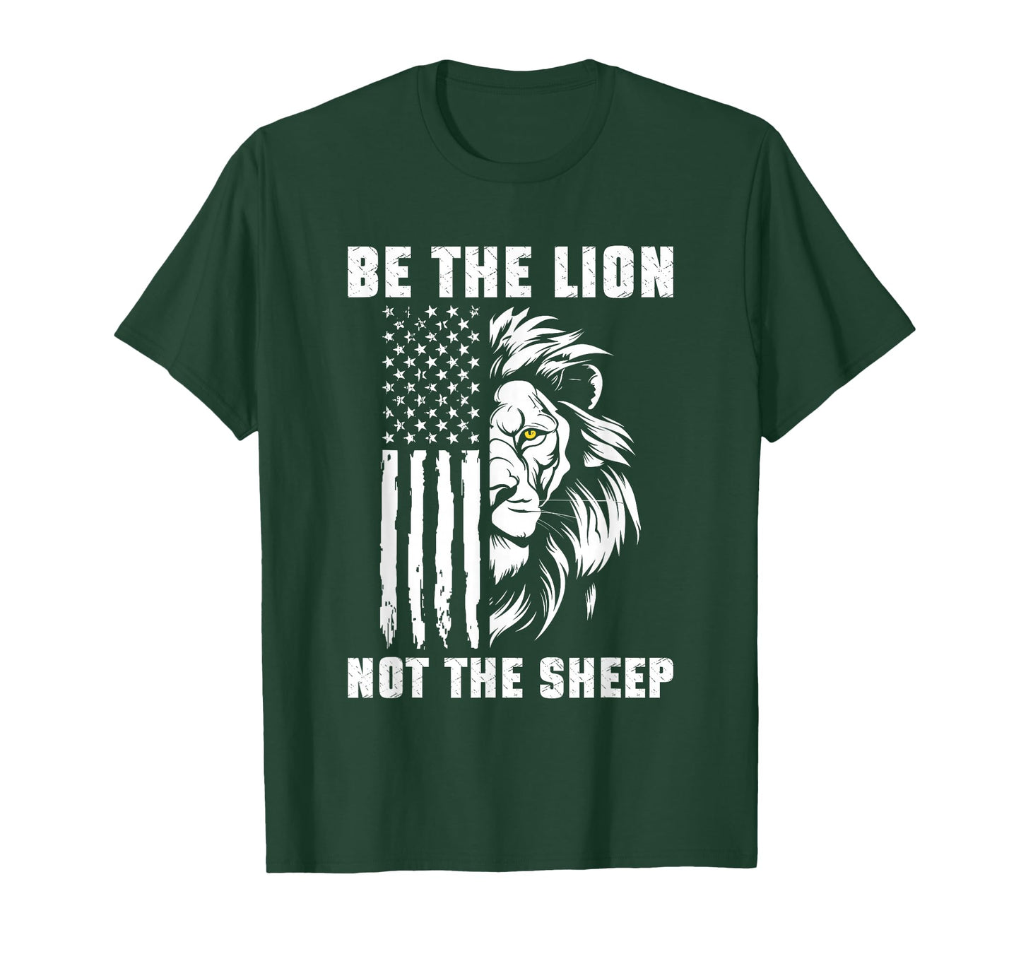 Be The Lion Not The Sheep Motivational Patriotic Lion T-Shirt
