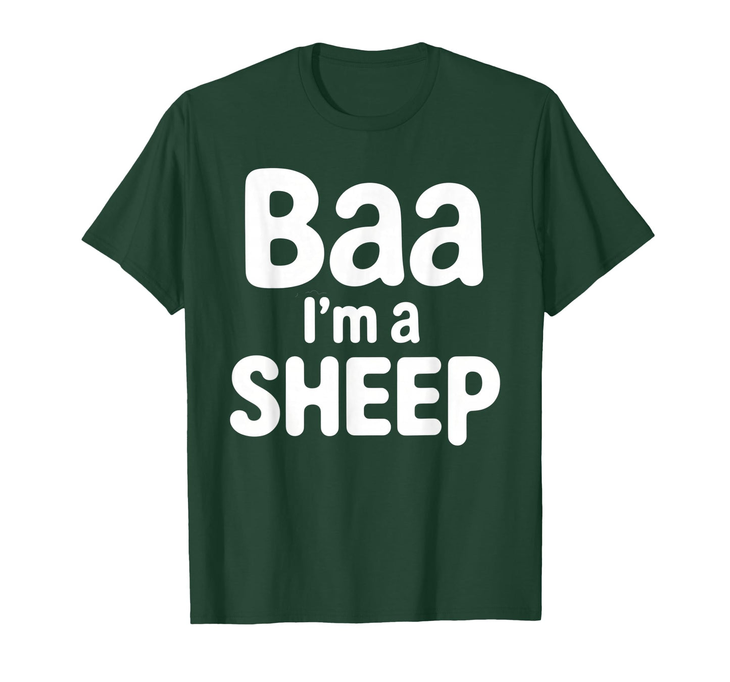 Baa I'm A Sheep Shirt Adult Men Women Kids Sheep Costume T-Shirt