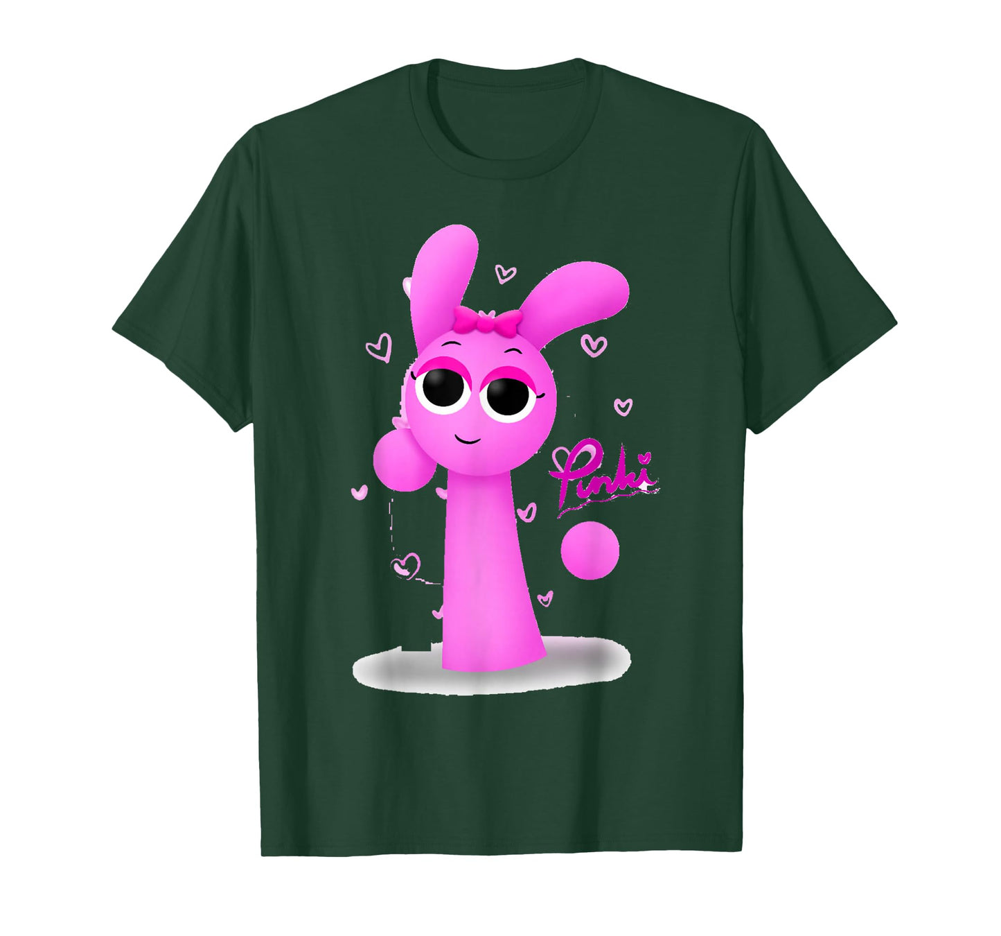 Pinki 3D from Sprunky | Simon Jevin Oren Funbot T-Shirt
