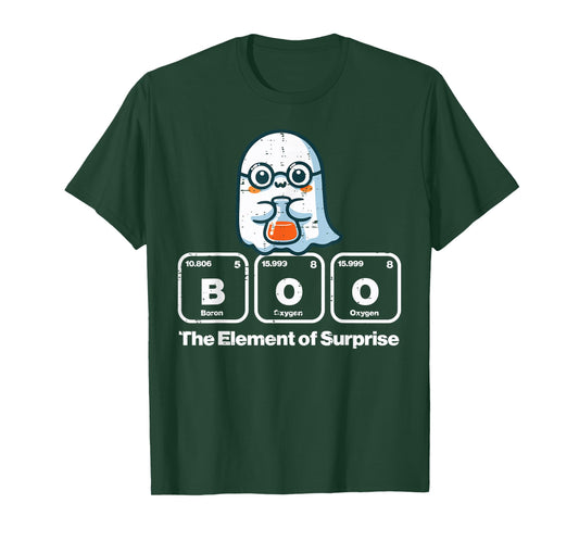 Halloween Ghost Boo Element Surprise Costume Men Women Kids T-Shirt