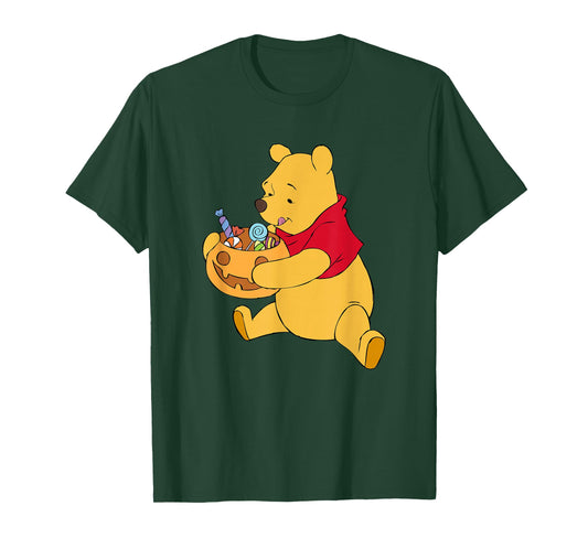 Disney Winnie The Pooh Halloween Pumpkin Candy Bowl T-Shirt