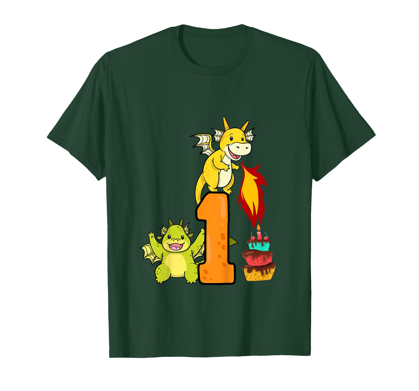 1st Birthday Boy Girl Dragon Outfit T-Shirt