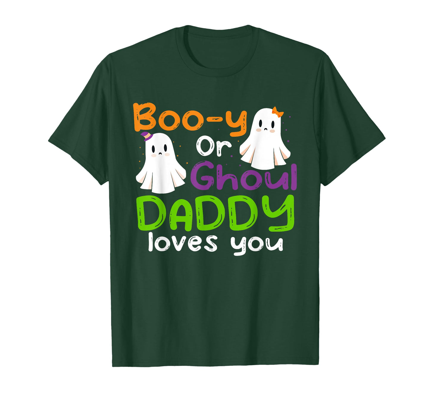 Halloween Booy Or Ghoul Daddy Gender Reveal baby shower T-Shirt