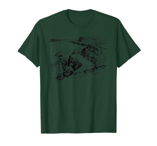 Entrenchment Trench Warfare T-Shirt-Vintage WWI WWII Shirts T-Shirt