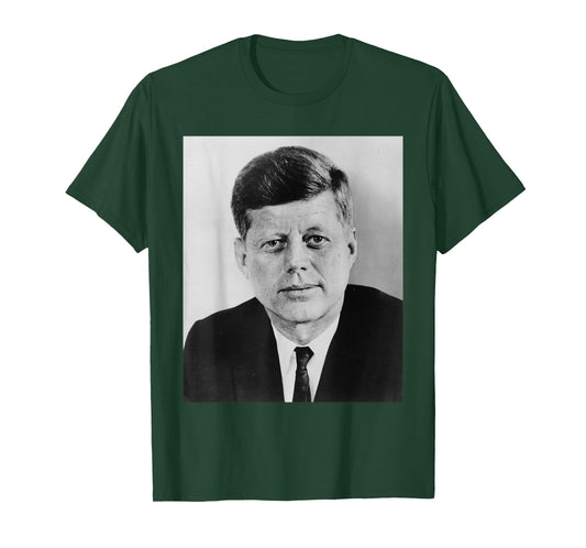 John F Kennedy Photo 35th President Patriotic POTUS T-Shirt