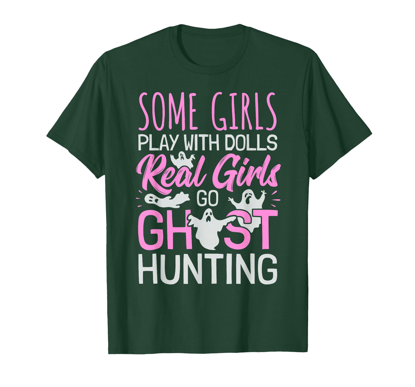 Girls Ghost Hunting Women Female Paranormal Investigator T-Shirt