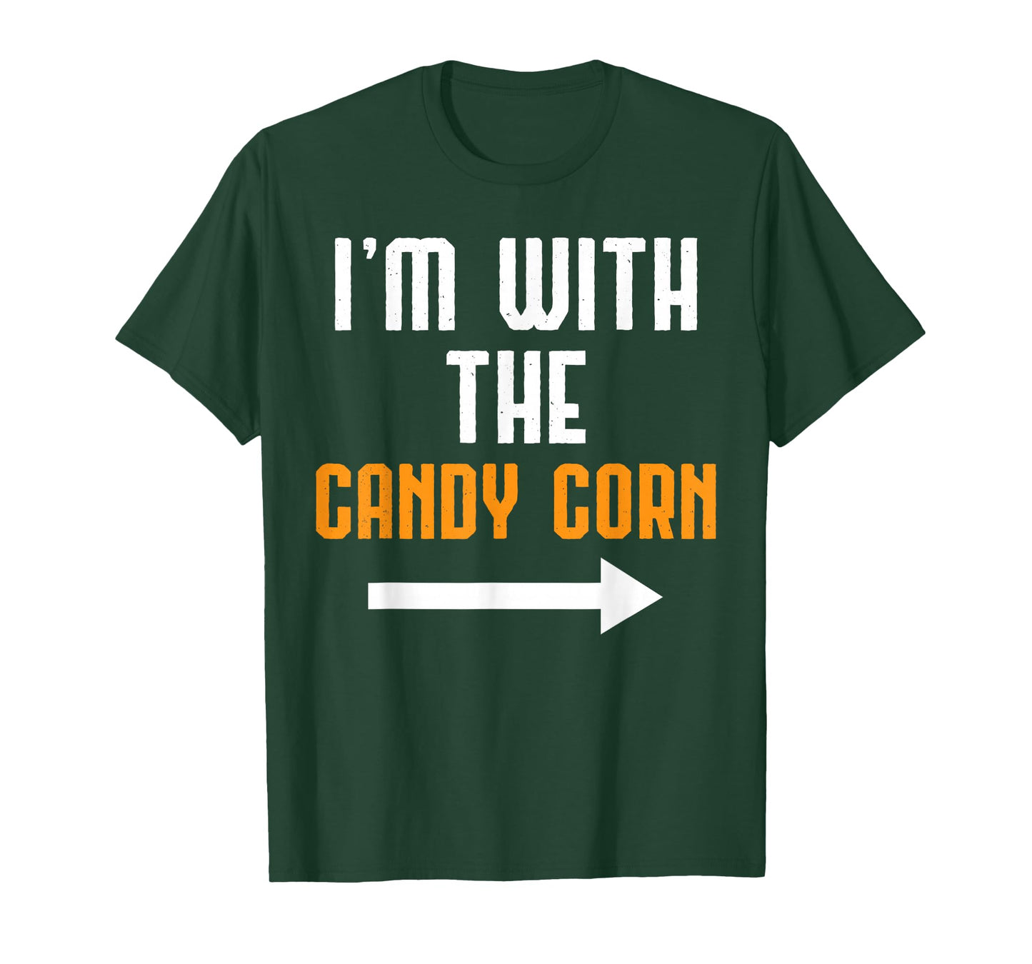 I'm With The Candy Corn Shirt Costume Funny Halloween Couple T-Shirt
