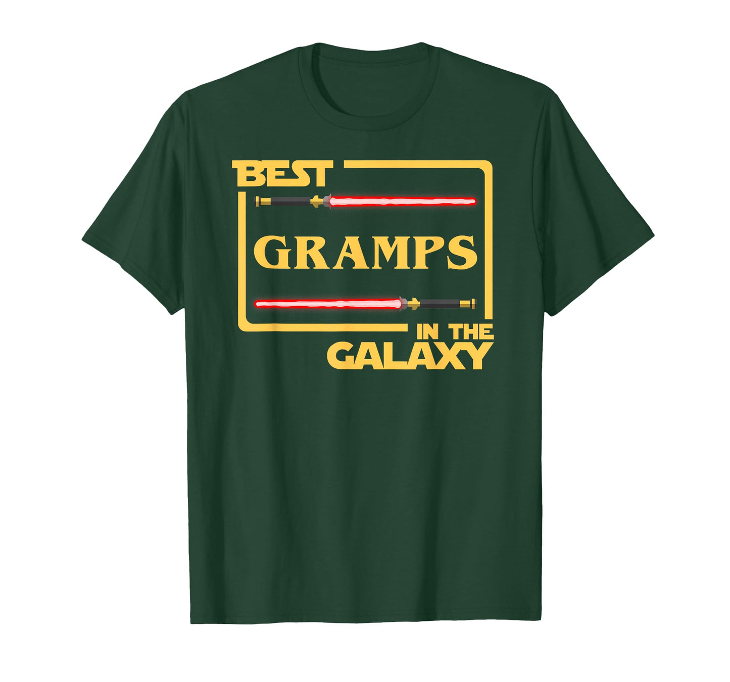 Mens Best Gramps In The Galaxy Father's Day Gift T-Shirt