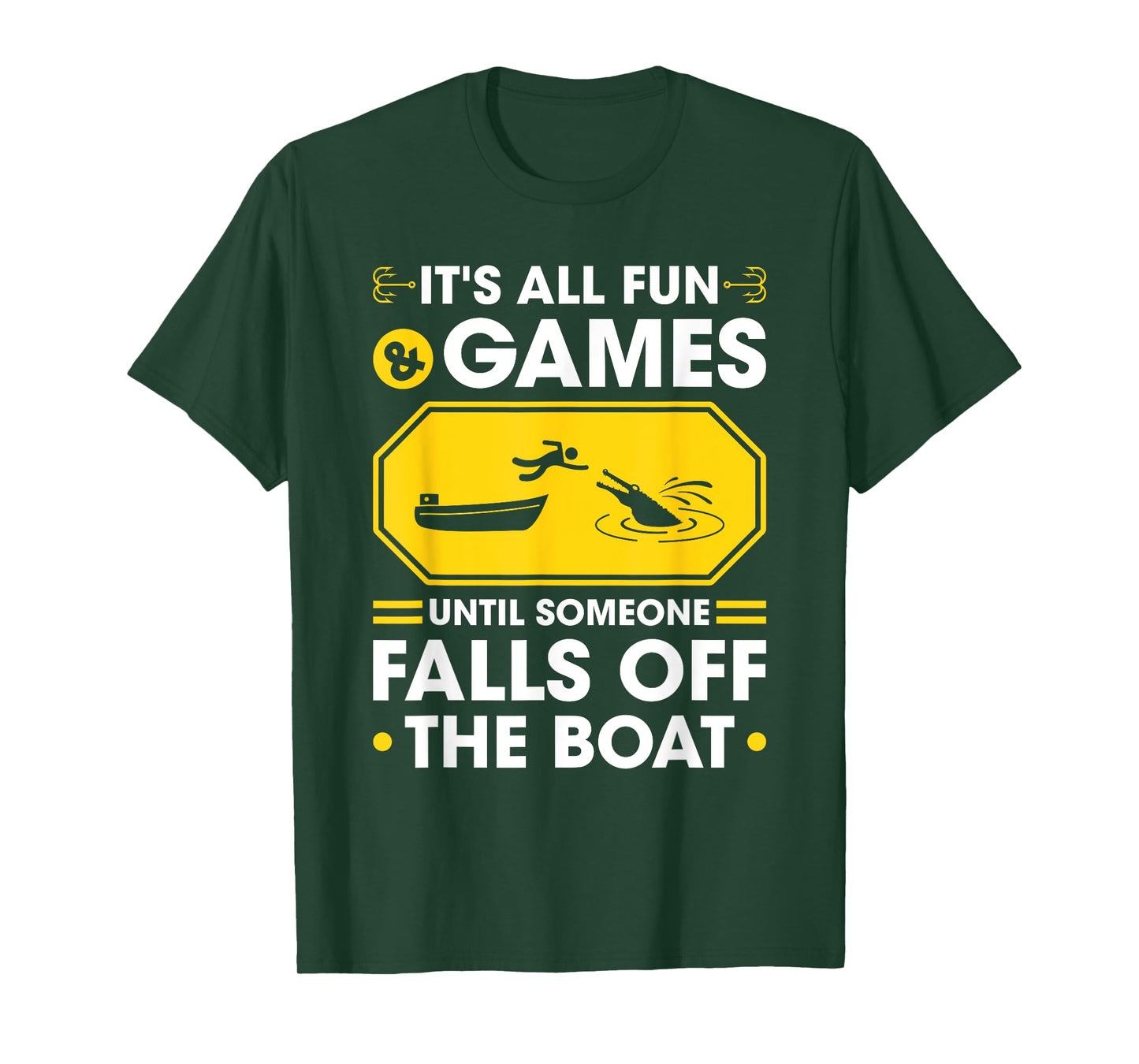 Gator Hunting All Fun and Games, Funny Alligator Hunter T-Shirt
