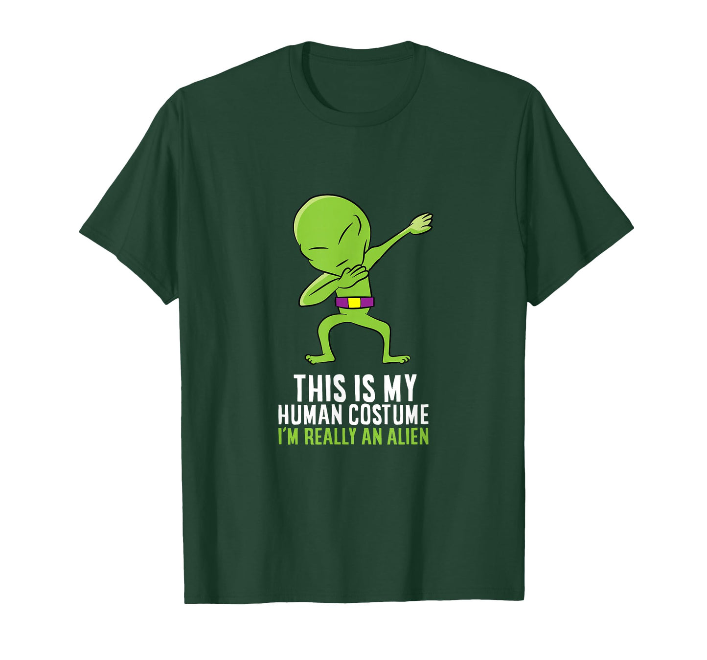 Alien Costume This Is My Human Costume I'm Really An Alien T-Shirt