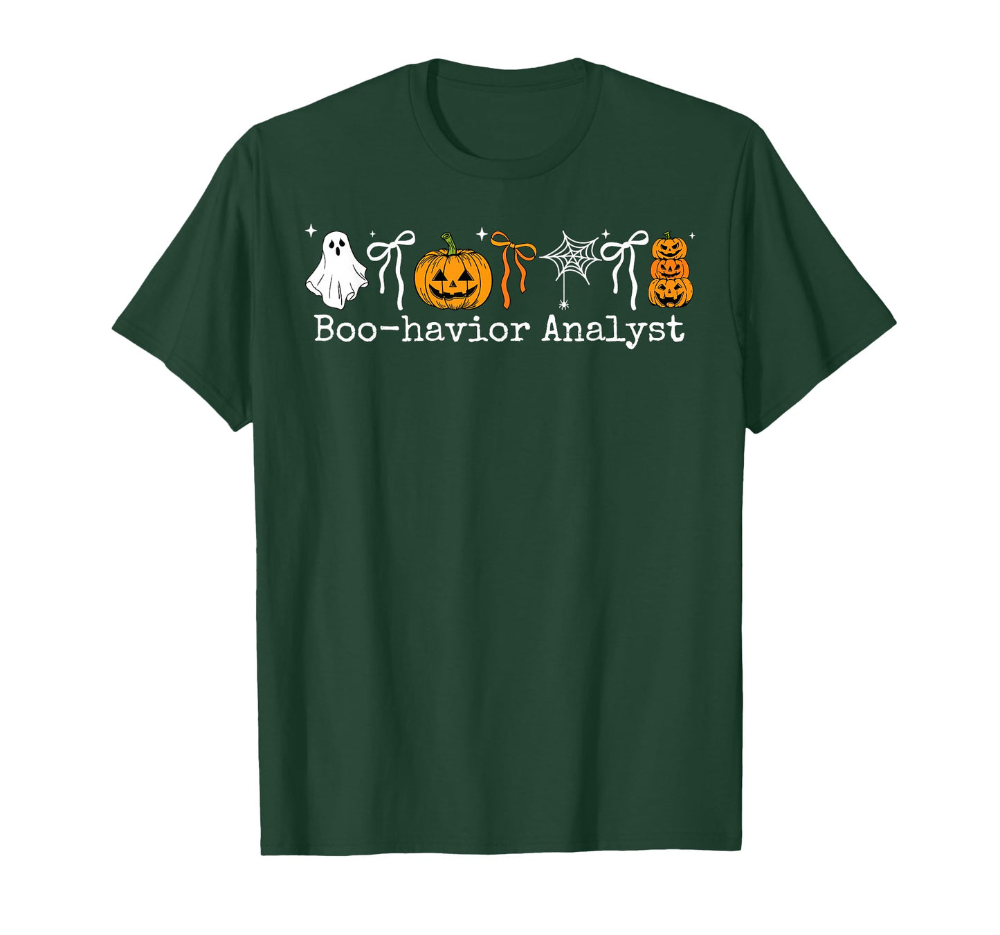 Boo-Havior Analyst Pumpkin Ghost ABA Therapist Halloween T-Shirt