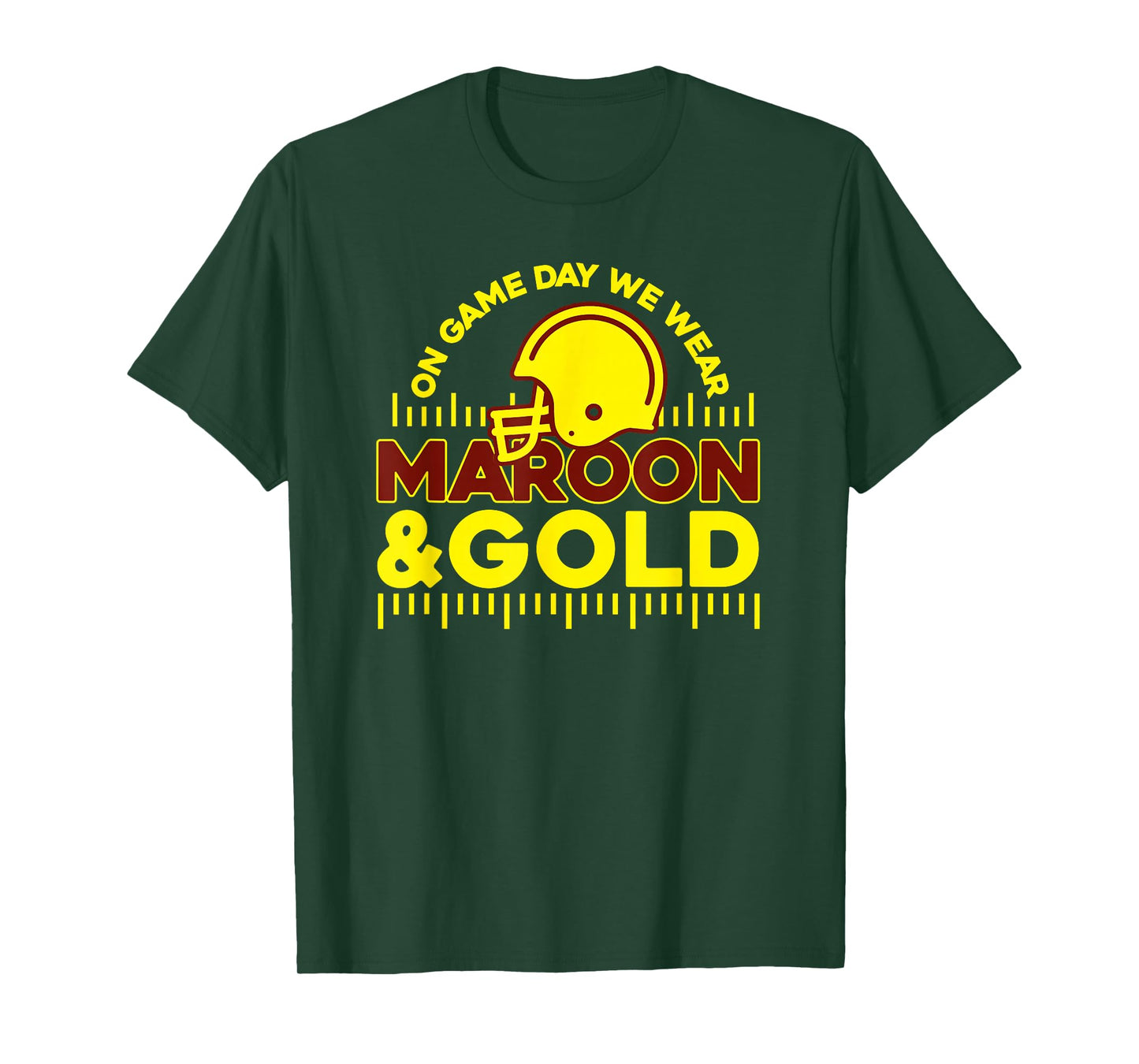 On Gameday Football We Wear Maroon and Gold Game Day T-Shirt