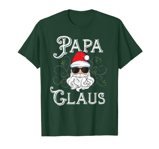 Papa Claus Matching Family Christmas Outfit Xmas Photo T-Shirt