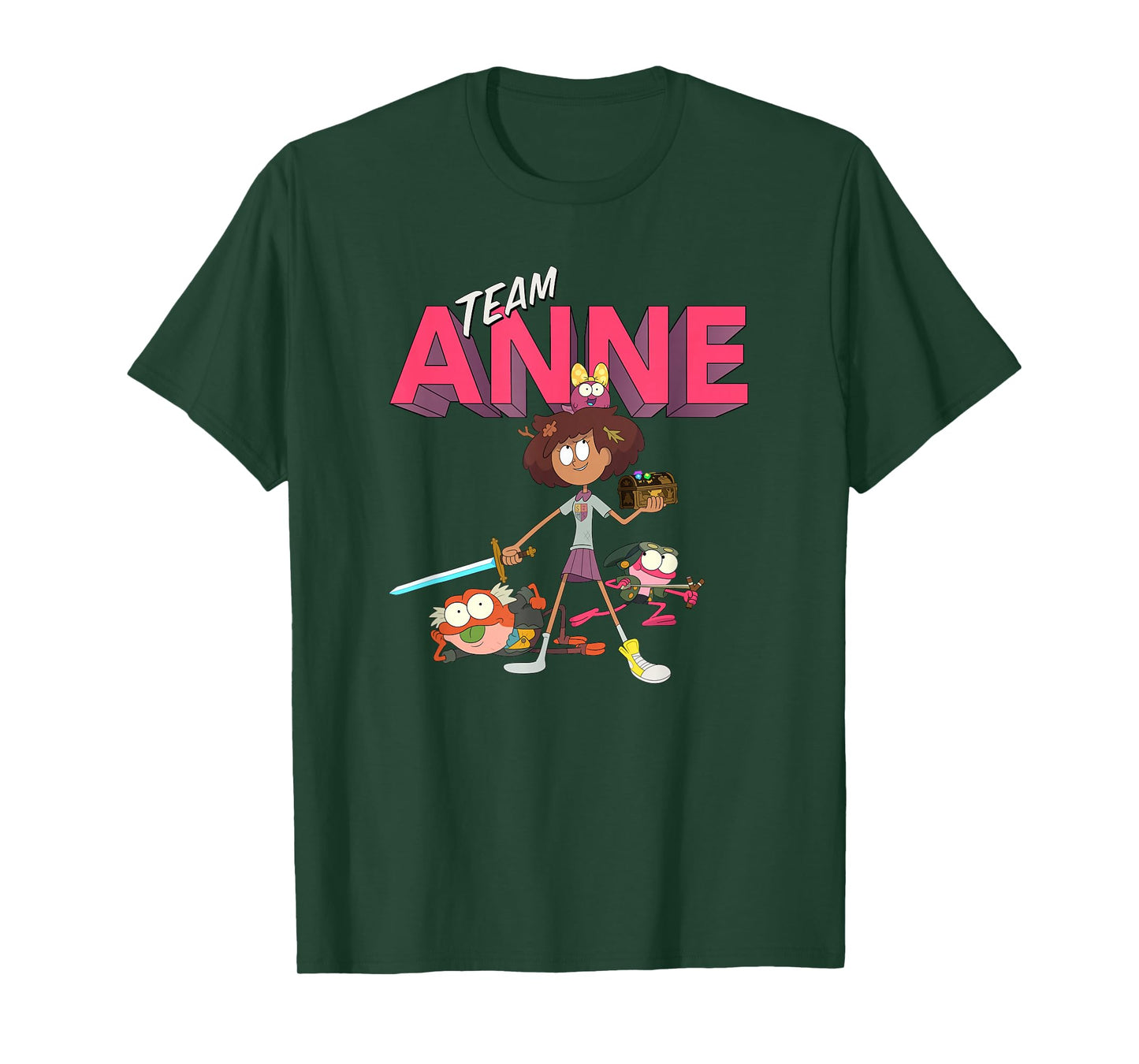 Disney Channel Amphibia Team Anne T-Shirt Small