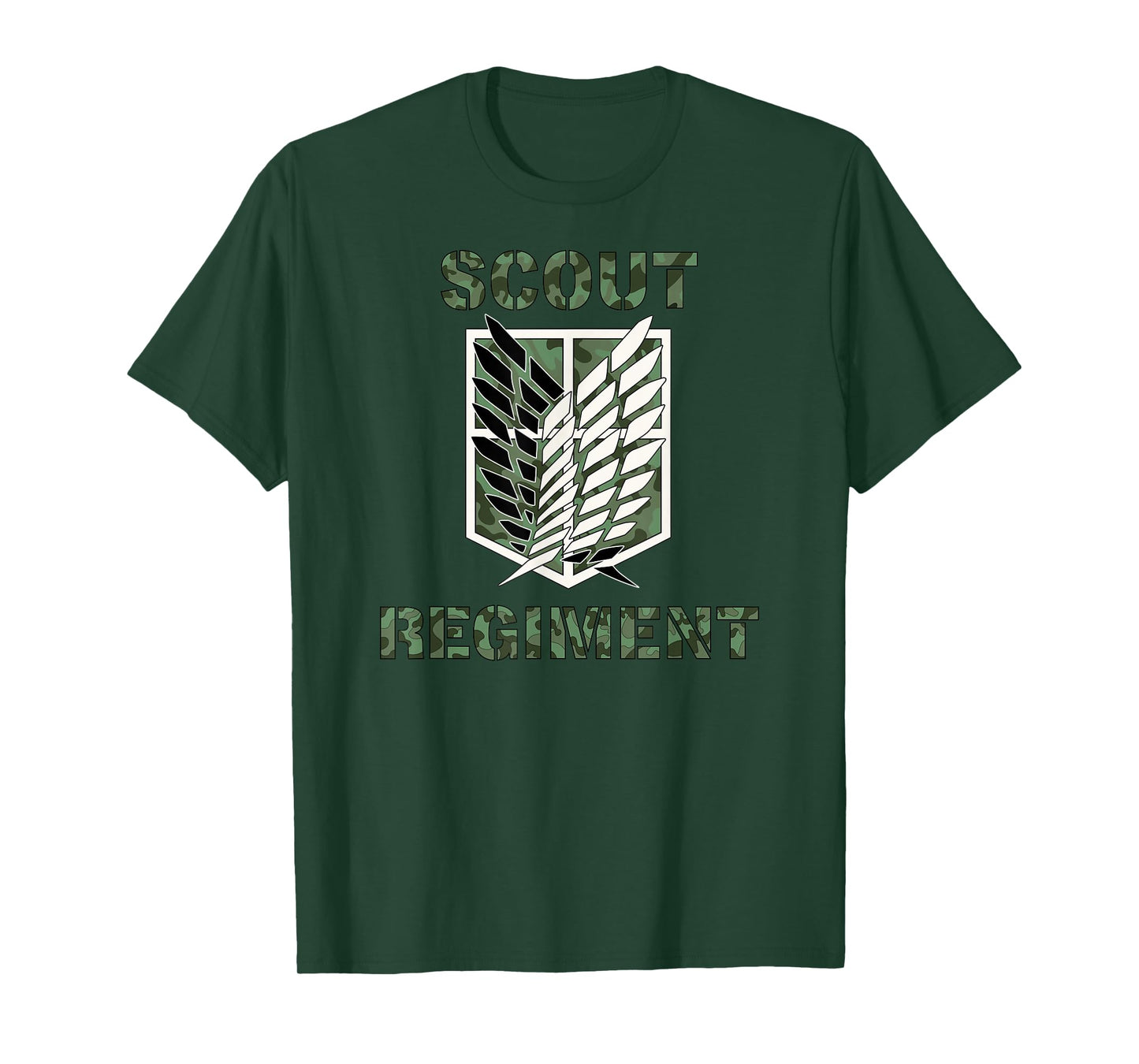 Attack on Titan Season 2 Scout Regiment Camo Print Anime T-Shirt