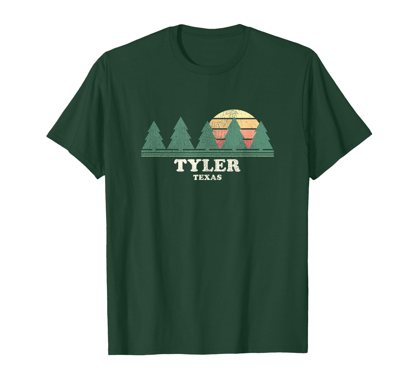 Tyler TX Vintage Throwback Tee Retro 70s Design T-Shirt