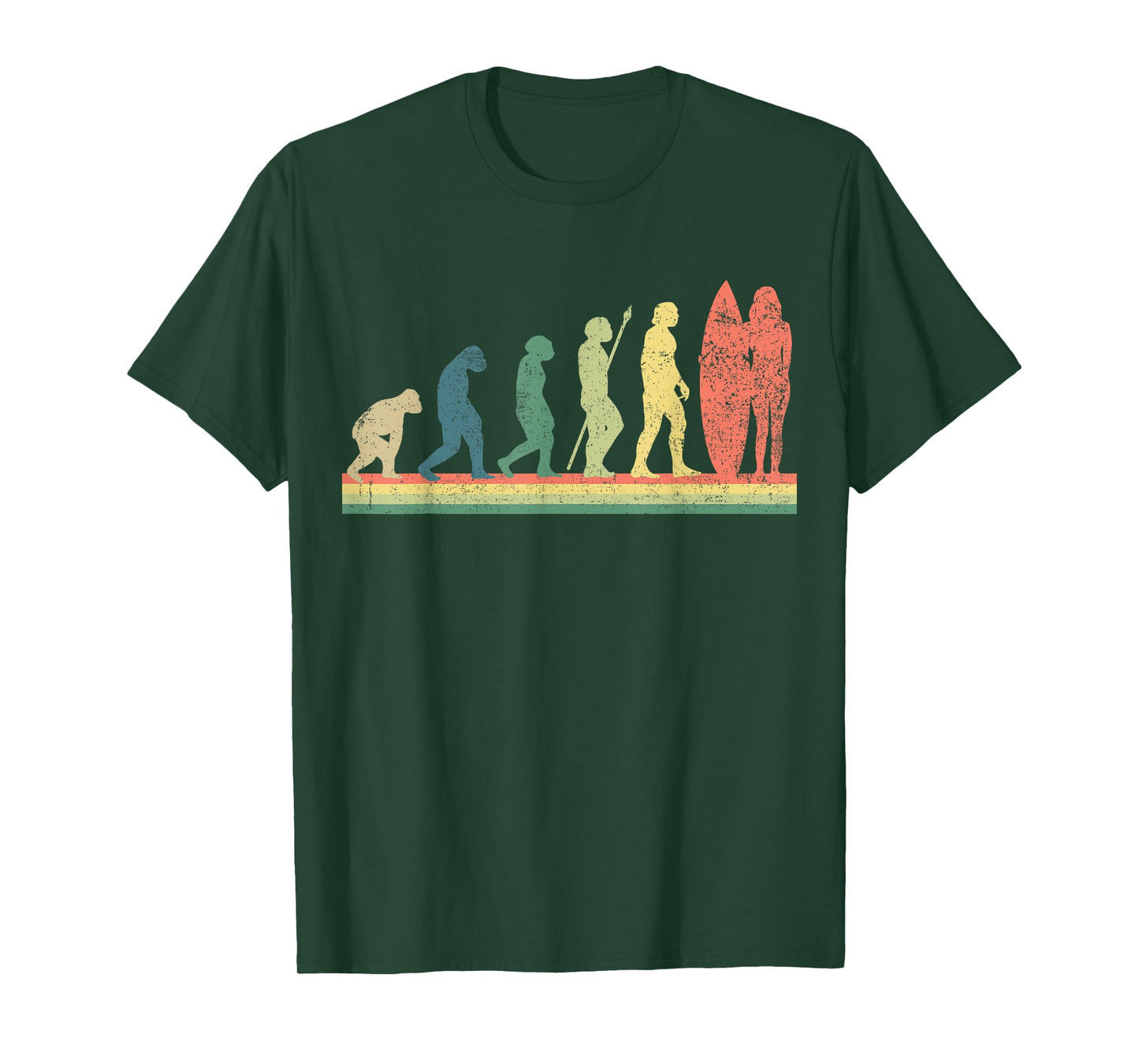 Surfing Surfboard Surfer Girl Retro T-Shirt