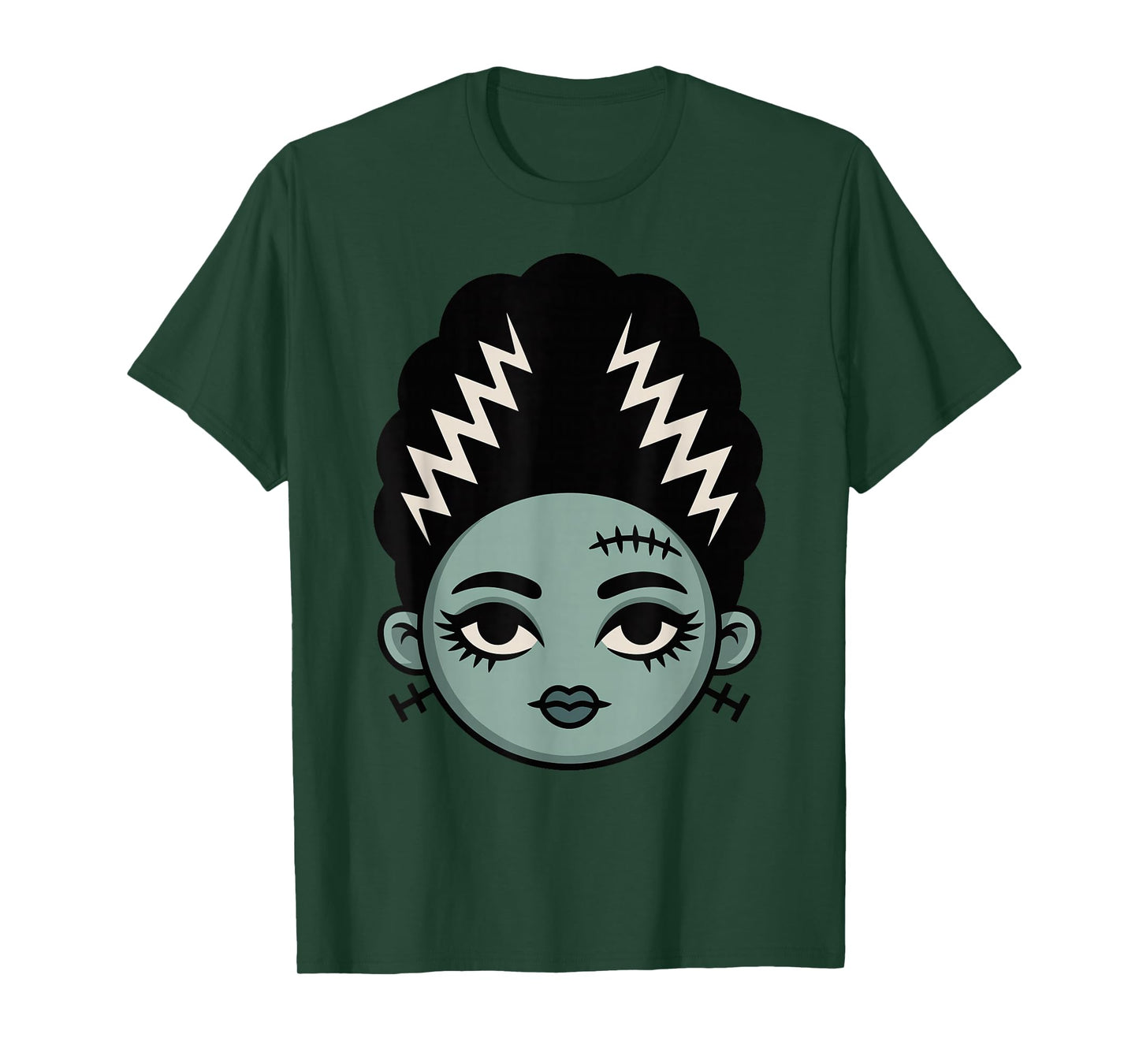 Cute Monster Bride Face Kawaii Halloween Costume T-Shirt