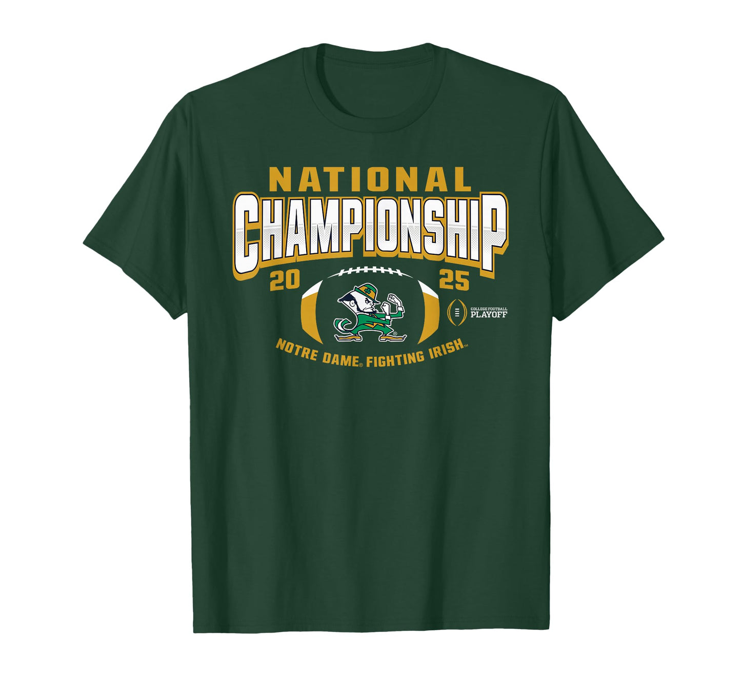Elite Authentics Notre Dame Fighting Irish 2025 CFP National Championship Navy T-Shirt